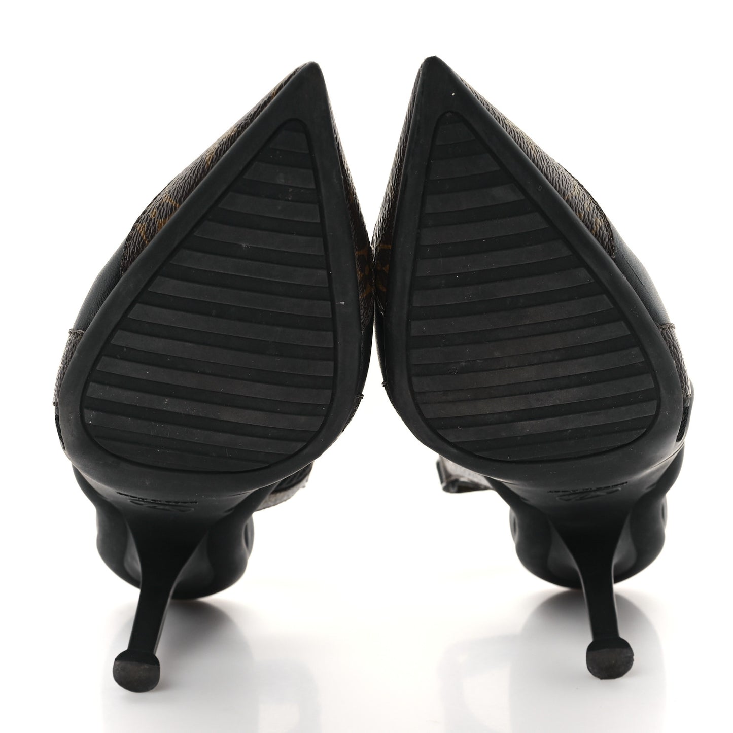 Patent Monogram Archlight Slingback Pumps 38.5 Black
