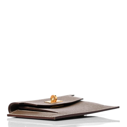 Hermes Epsom Kelly Pocket Compact Wallet Etoupe 3 of 4