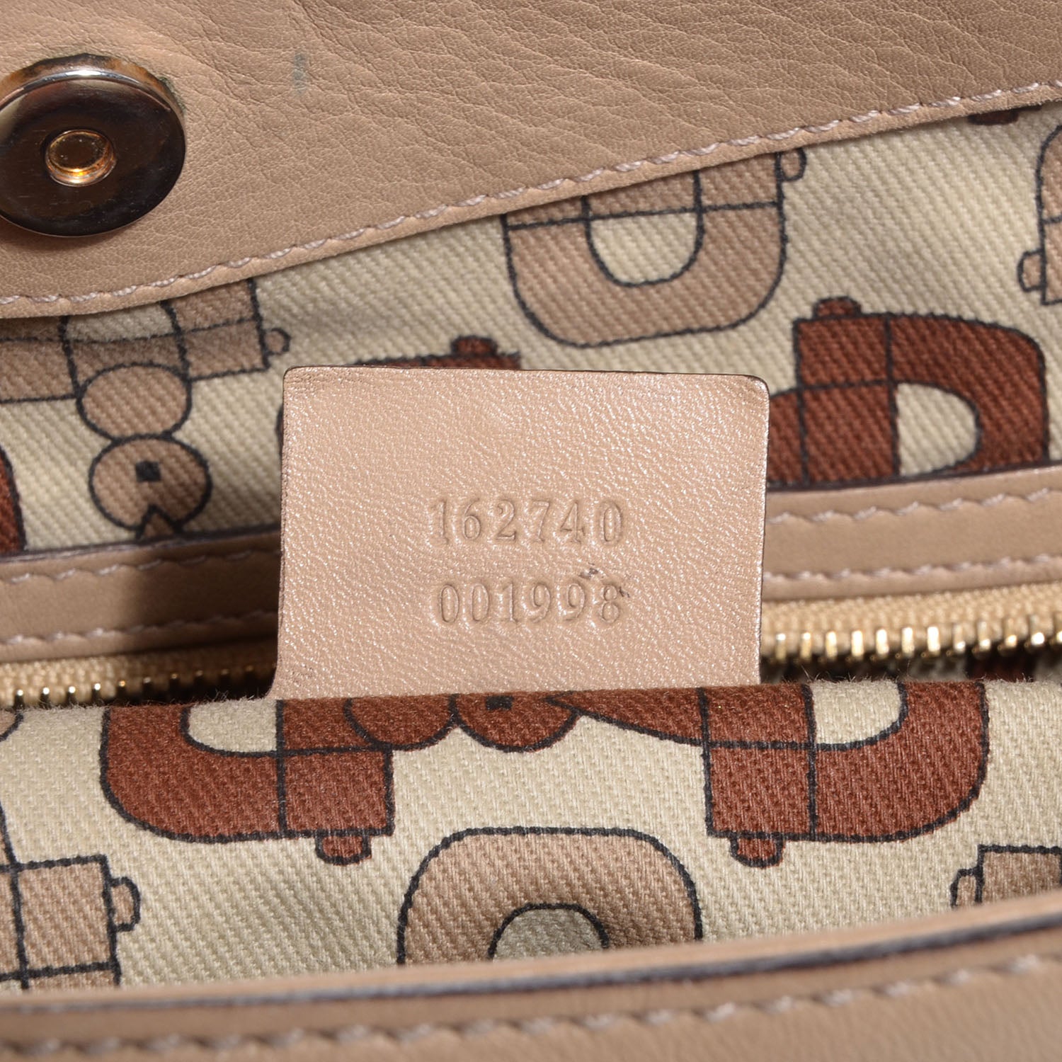 Gucci Guccissima Medium Britt Hobo Beige 7 of 7