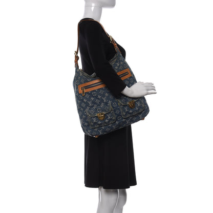 Louis Vuitton Denim Baggy GM Blue 2 of 10