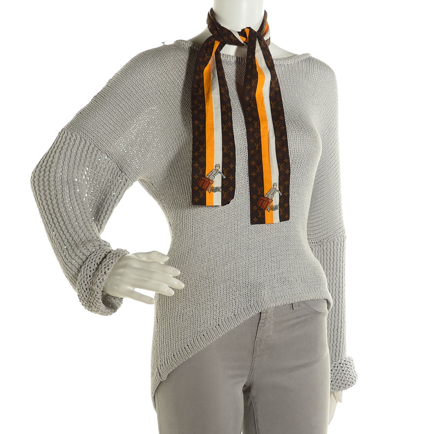 Louis Vuitton Cotton Monogram Groom Bandeau Scarf 2 of 5