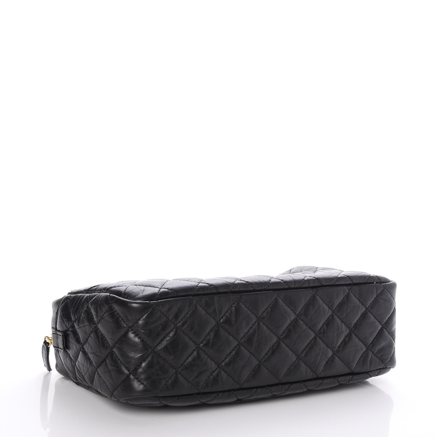 Chanel Aged Calfskin Quilted Medium Reissue Camera Case Black 5 of 9