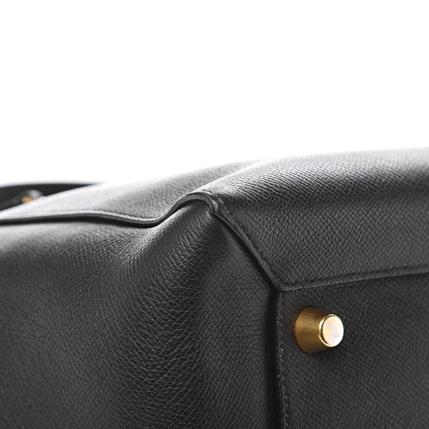 Grained Calfskin Mini Belt Bag Black