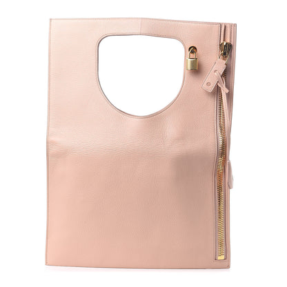 Tom Ford Calfskin Large Alix Padlock Zip Shoulder Bag Blush Nude 1 of 11