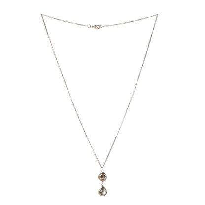 Chanel Gripoix CC Pendant Necklace Gold 3 of 6