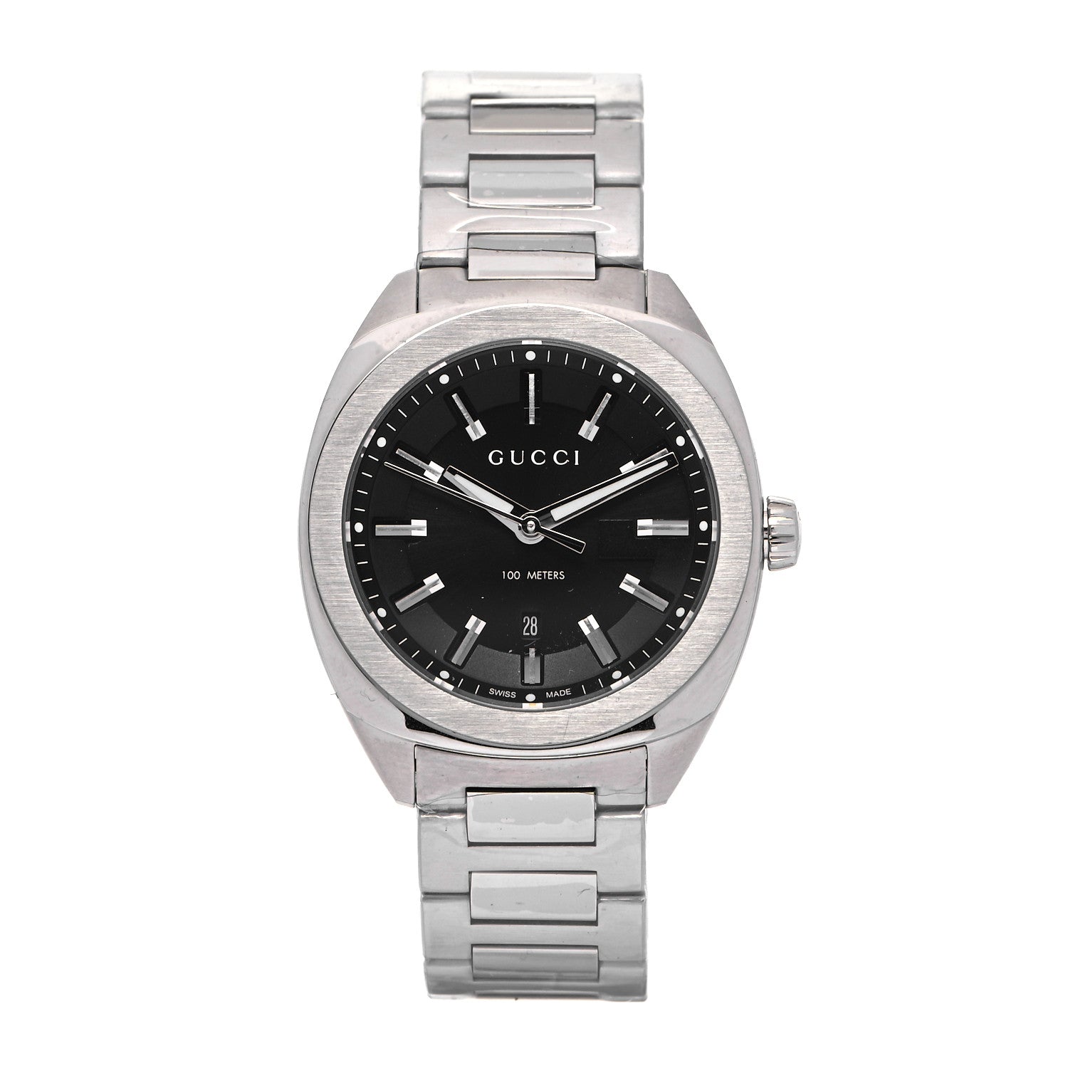 Gucci Stainless Steel 41mm G-Timeless Quartz Watch Black 1 of 7