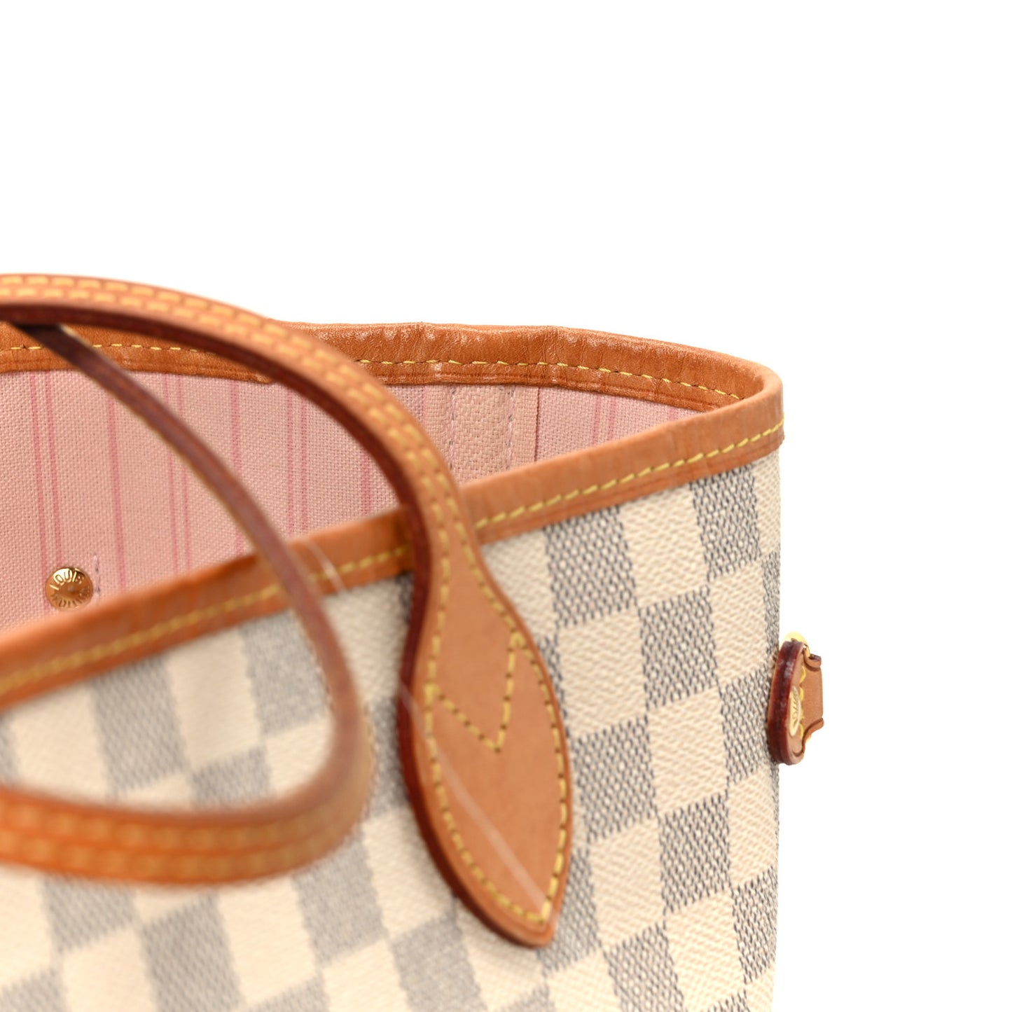 Damier Azur Neo Neverfull MM Rose Ballerine