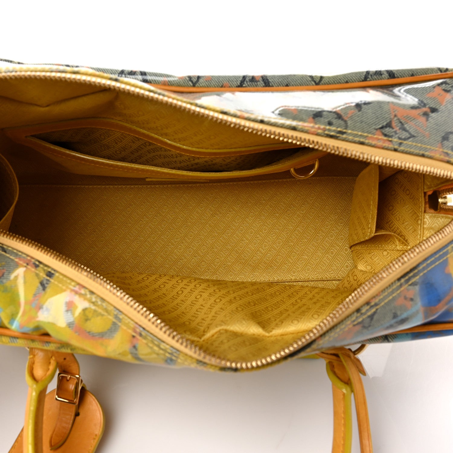 Louis Vuitton Monogram Pulp Defile Weekender PM Yellow 4 of 10