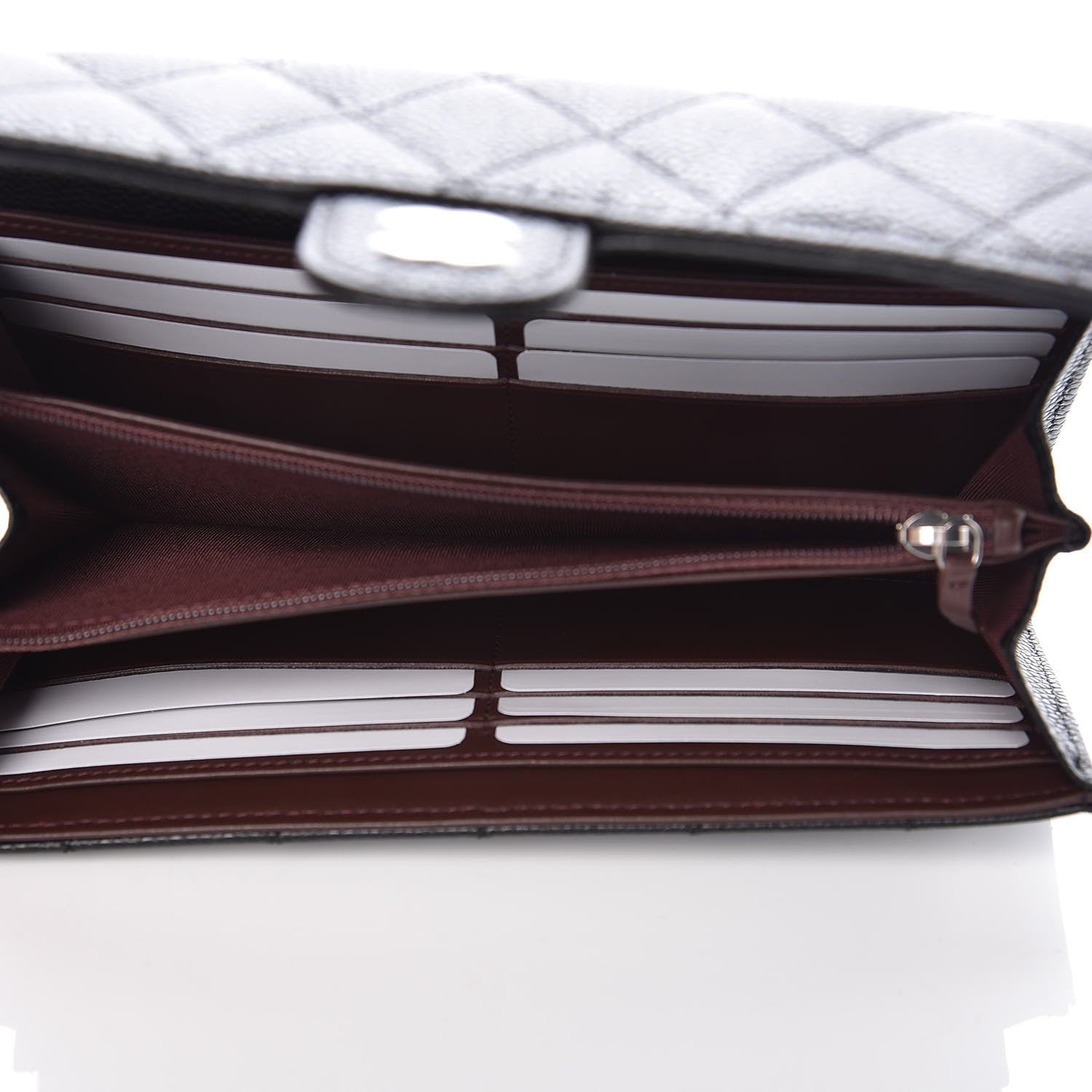 Chanel Caviar Quilted Large Gusset Flap Wallet Black 5 of 10