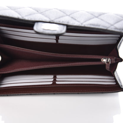 Chanel Caviar Quilted Large Gusset Flap Wallet Black 5 of 10