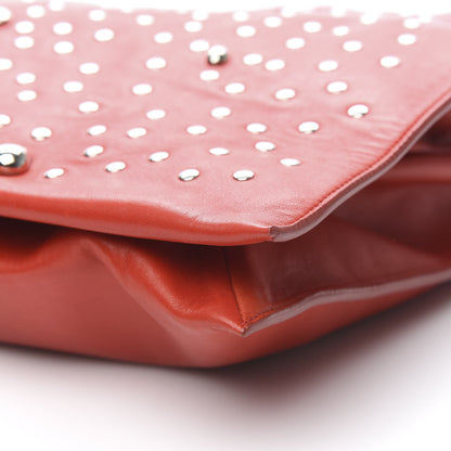 Celine Lambskin Medium Drops and Studs Tote Poppy 8 of 9