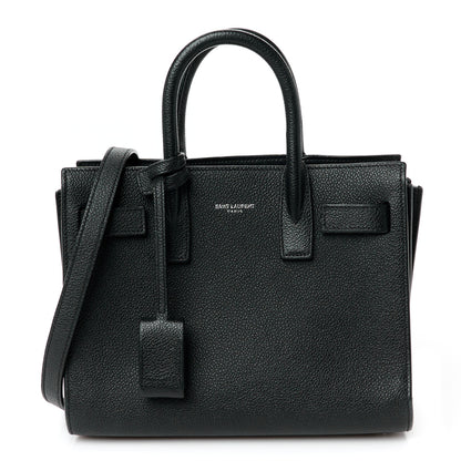 Saint Laurent Grained Calfskin Nano Sac De Jour Black 1 of 13