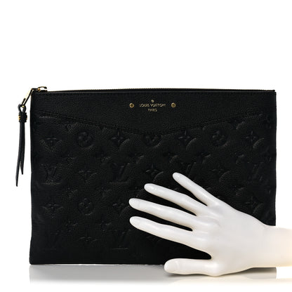 Louis Vuitton Empreinte Daily Pouch Black 2 of 9