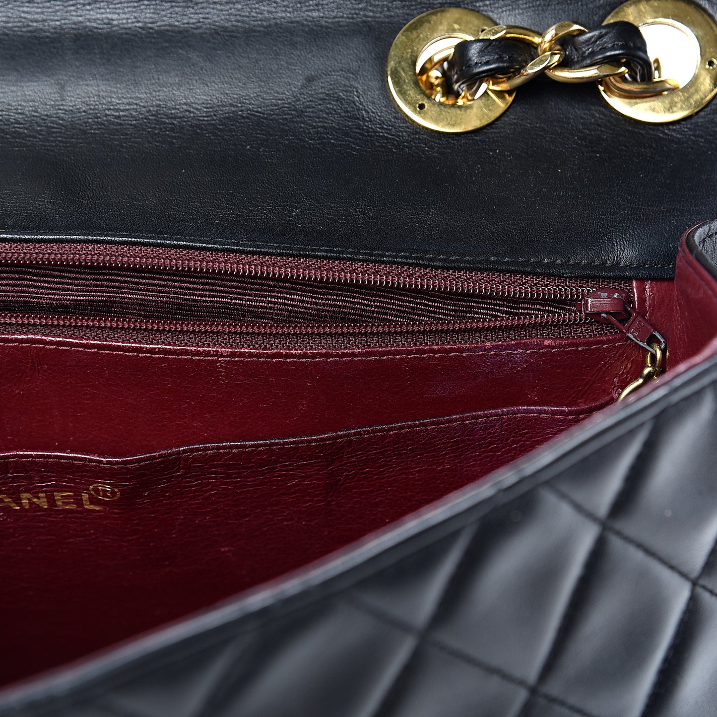 Lambskin Quilted XL Jumbo Single Flap Black