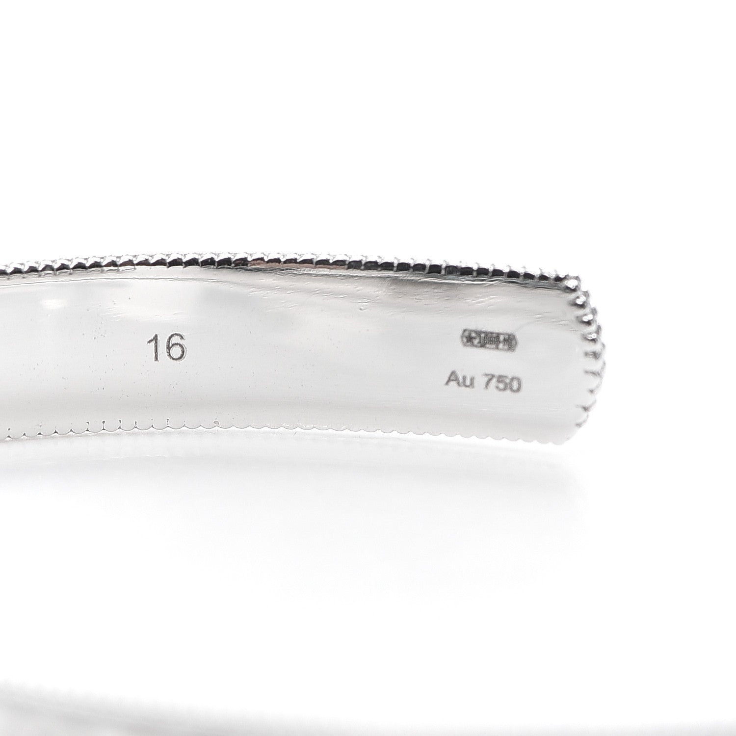 Gucci 18K White Gold Enamel Icon Blooms Cuff Bracelet 4 of 7