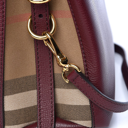 Burberry Derby Calfskin House Check Small Camberley Mahogany Red 21 of 26