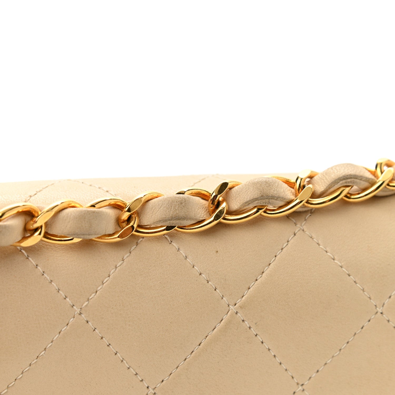 Chanel Lambskin Quilted Small Double Flap Beige 18 of 18