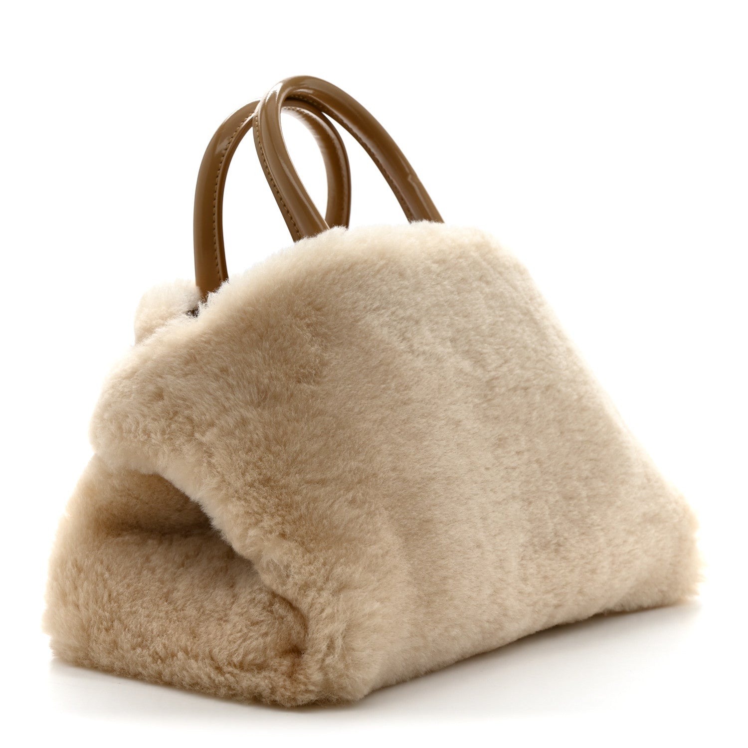 Salvatore Ferragamo Merino Smooth Calfskin Mini Hug Bag Natural Nude 3 of 11