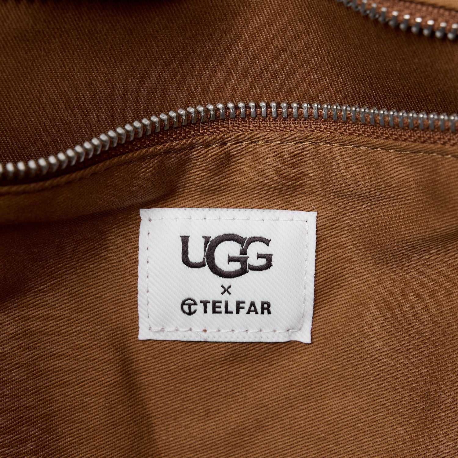 Telfar X UGG Suede Shearling Medium Shopping Bag Chestnut 1519875