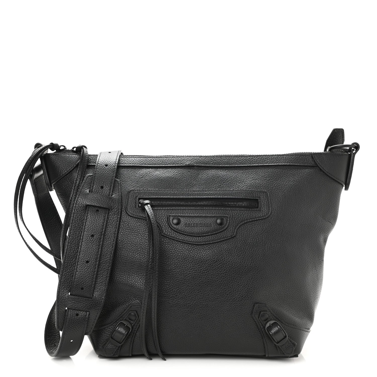 Balenciaga Grained Calfskin Black Hardware Small Neo Classic Hobo Black 1 of 8