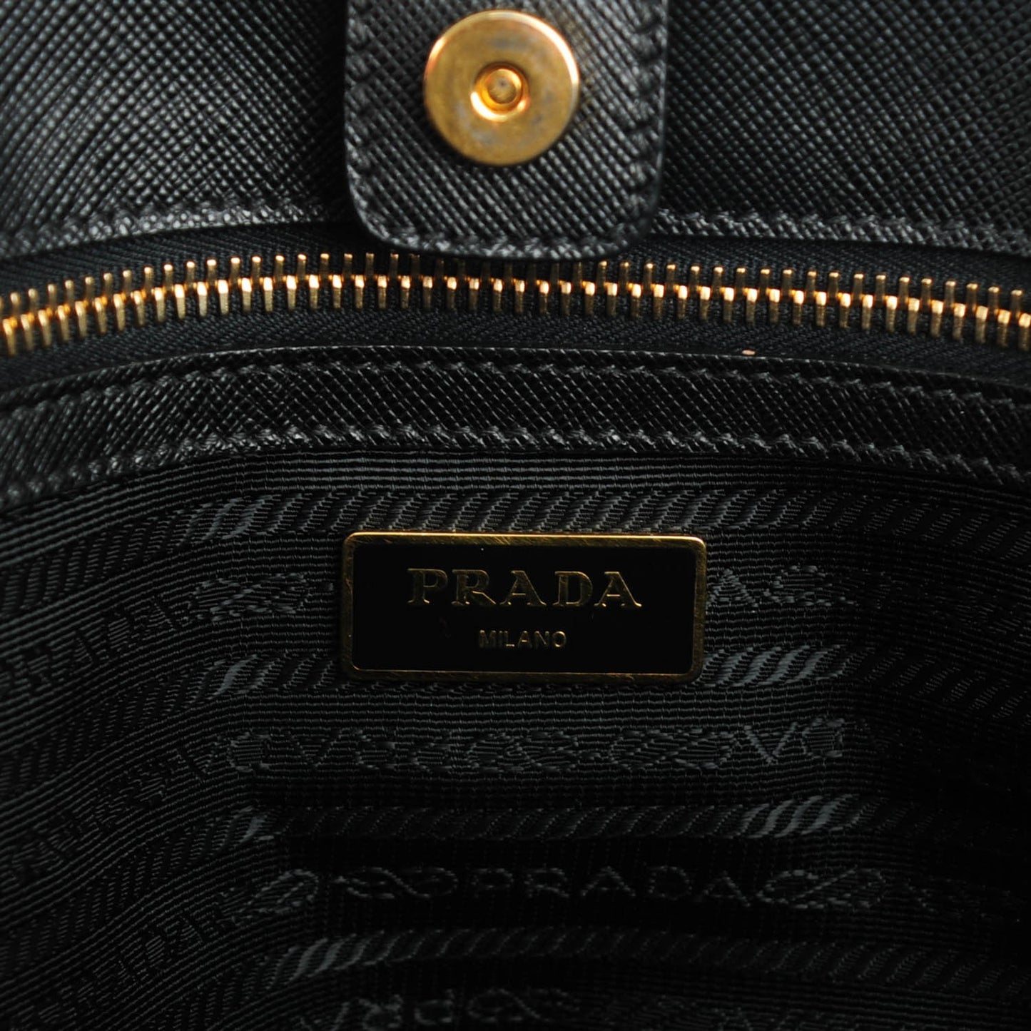 Saffiano Lux Large Tote Nero Black