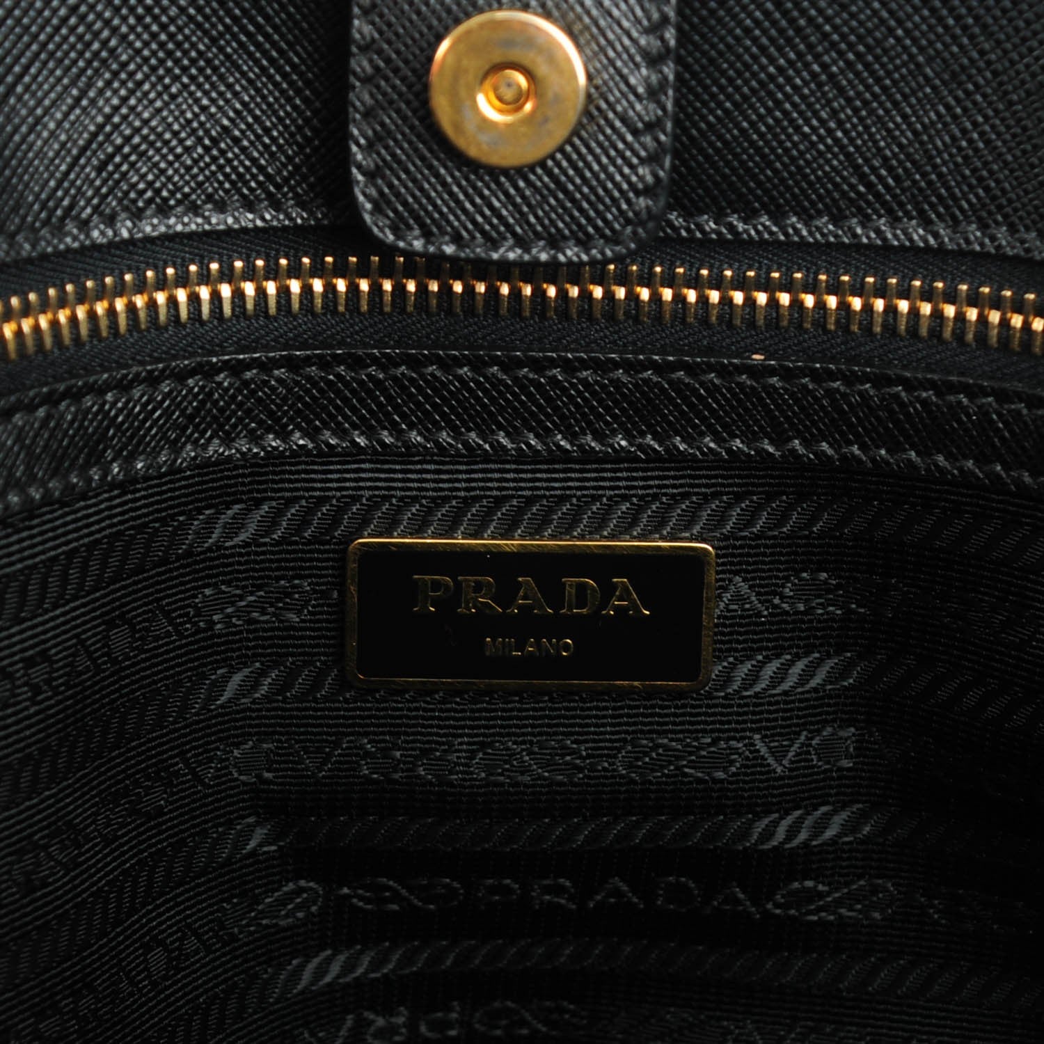 Prada Saffiano Lux Large Tote Nero Black 6 of 8