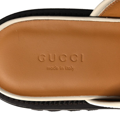 Gucci Cordovan Lux Womens Horsebit 45mm Platform Loafers 38 Mystic White 8 of 9