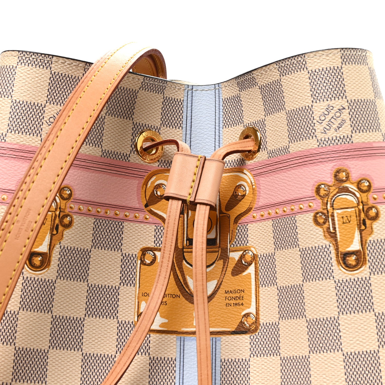 Louis Vuitton Damier Azur Summer Trunks Neonoe 7 of 10