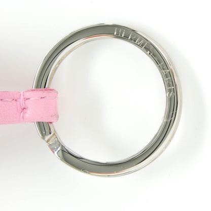 Hermes Lambskin Bi-Color Carmen Tassel Key Holder Rose Sakura White 3 of 4