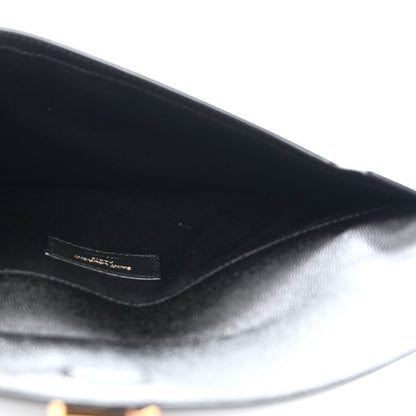 Saint Laurent Grain De Poudre Uptown Pouch Black 5 of 8