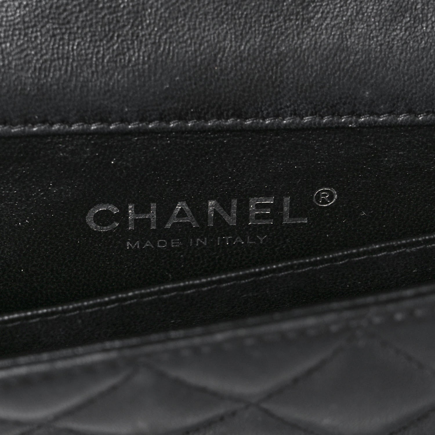 Chanel Lambskin Quilted Extra Mini Rectangular Flap Black 6 of 9