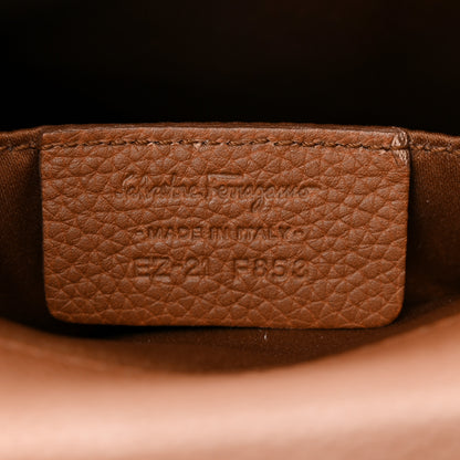 Salvatore Ferragamo Grained Calfskin Ginger Crossbody Brown 7 of 14
