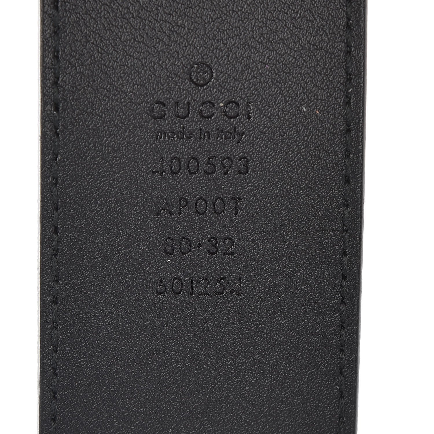 Gucci Calfskin Double G 40mm Belt 80 32 Black 6 of 6