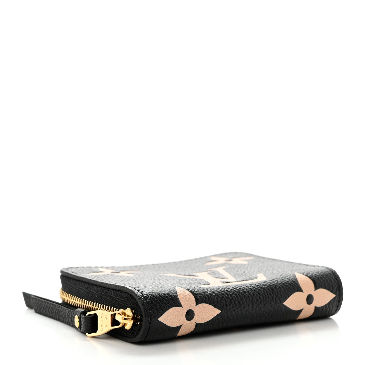 Louis Vuitton Empreinte Monogram Giant Zippy Coin Purse Black Beige 4 of 8