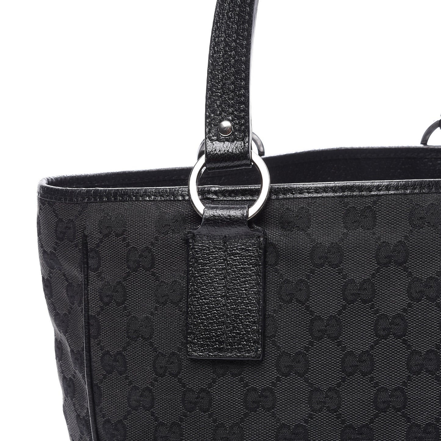 Monogram Medium Tote Black
