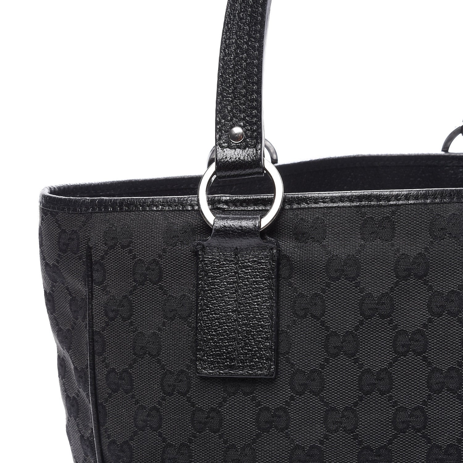 Gucci Monogram Medium Tote Black 10 of 10