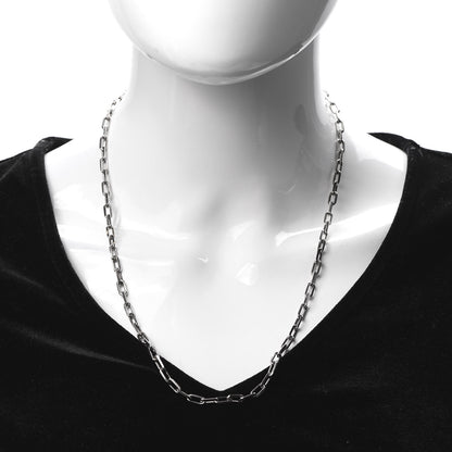 Cartier 18K White Gold SM Santos De Cartier Link Necklace 2 of 7