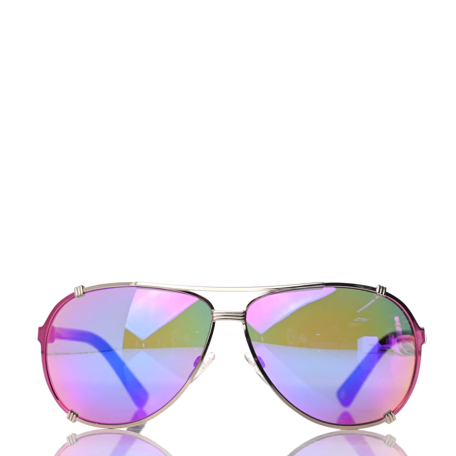 Christian Dior Metal Chicago 2 Aviator Sunglasses Purple 2 of 7