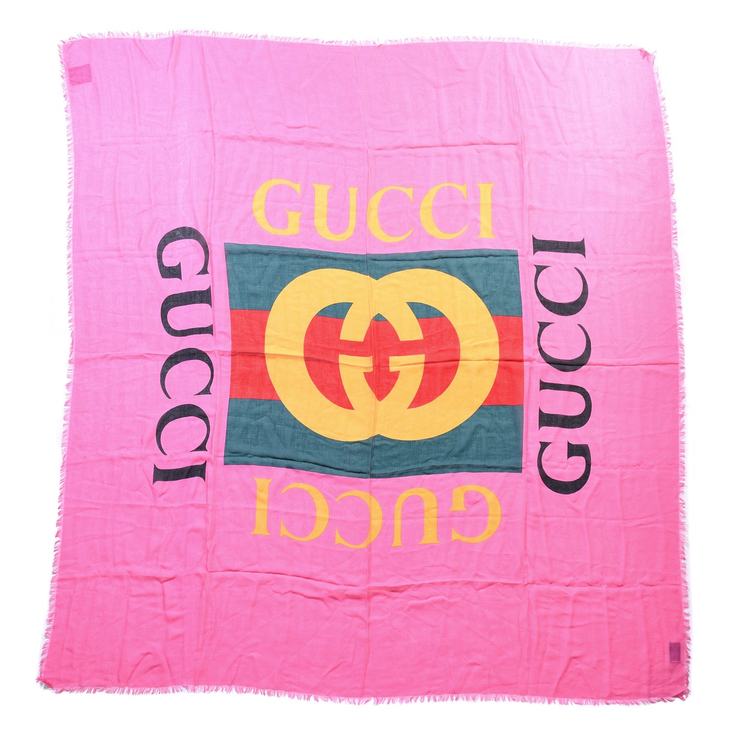 Modal Silk Gucci Two Shawl Fuxia