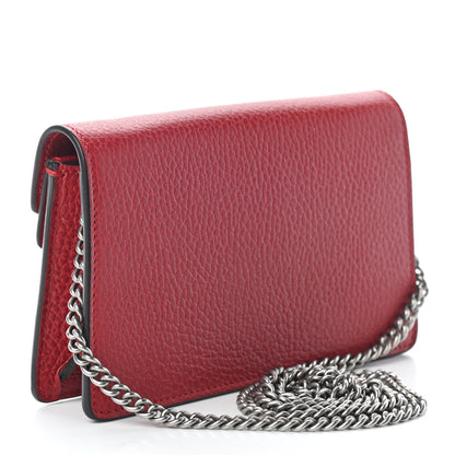 Gucci Calfskin Super Mini Dionysus Shoulder Bag Hibiscus Red 3 of 8