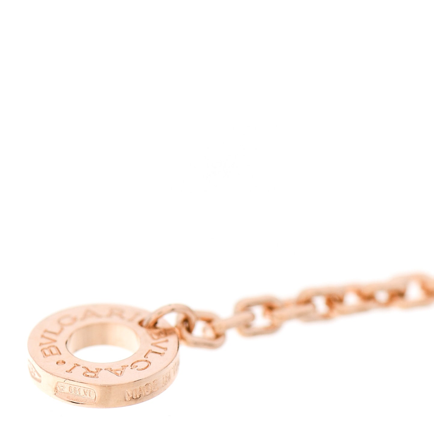 18K Rose Gold Black Ceramic B.Zero1 Rock Pendant Necklace