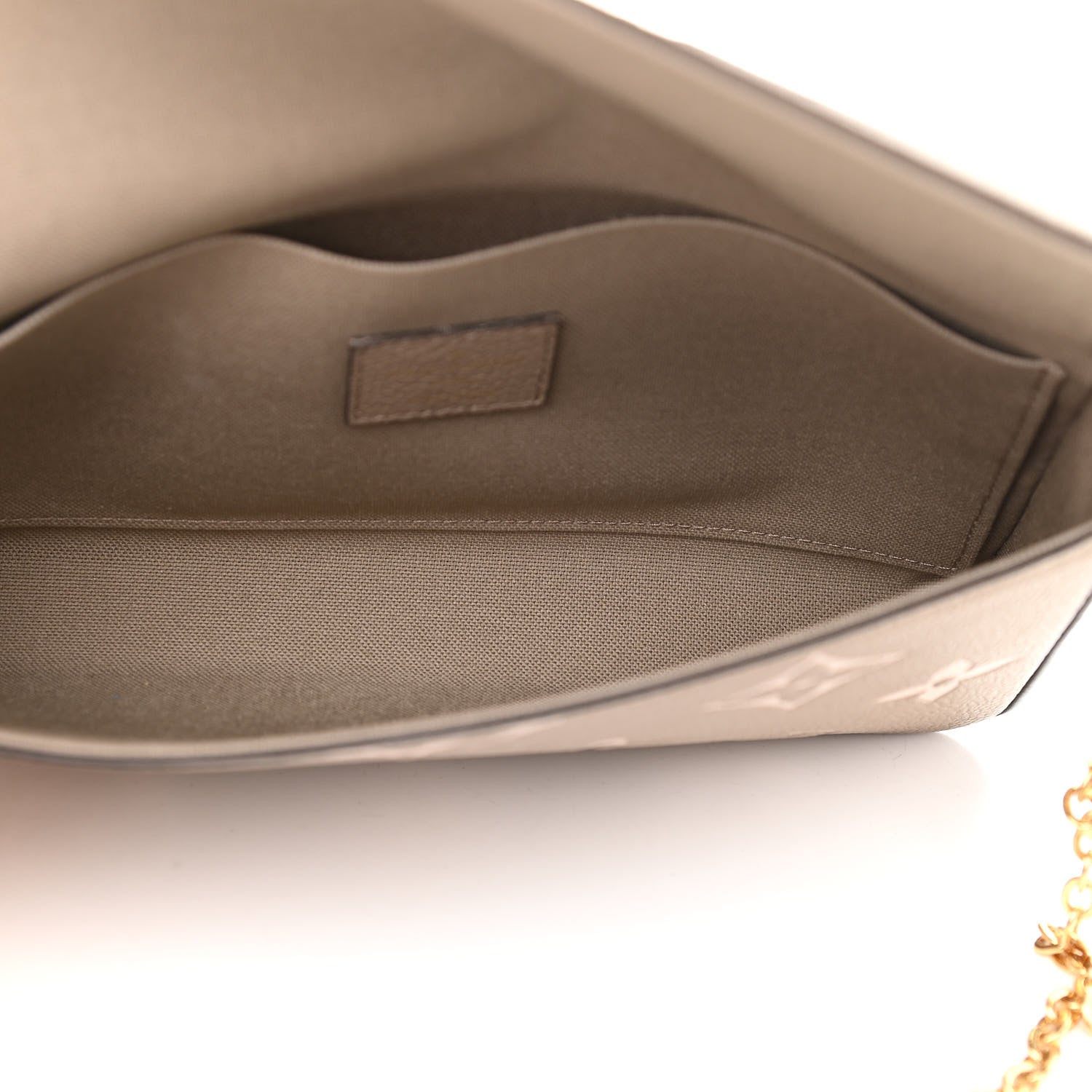 Louis Vuitton Empreinte Monogram Giant Felicie Pochette Tourterelle Creme 6 of 12