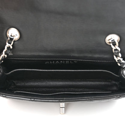 Chanel Patent Calfskin Quilted Extra Mini Rectangular Flap Black 5 of 10