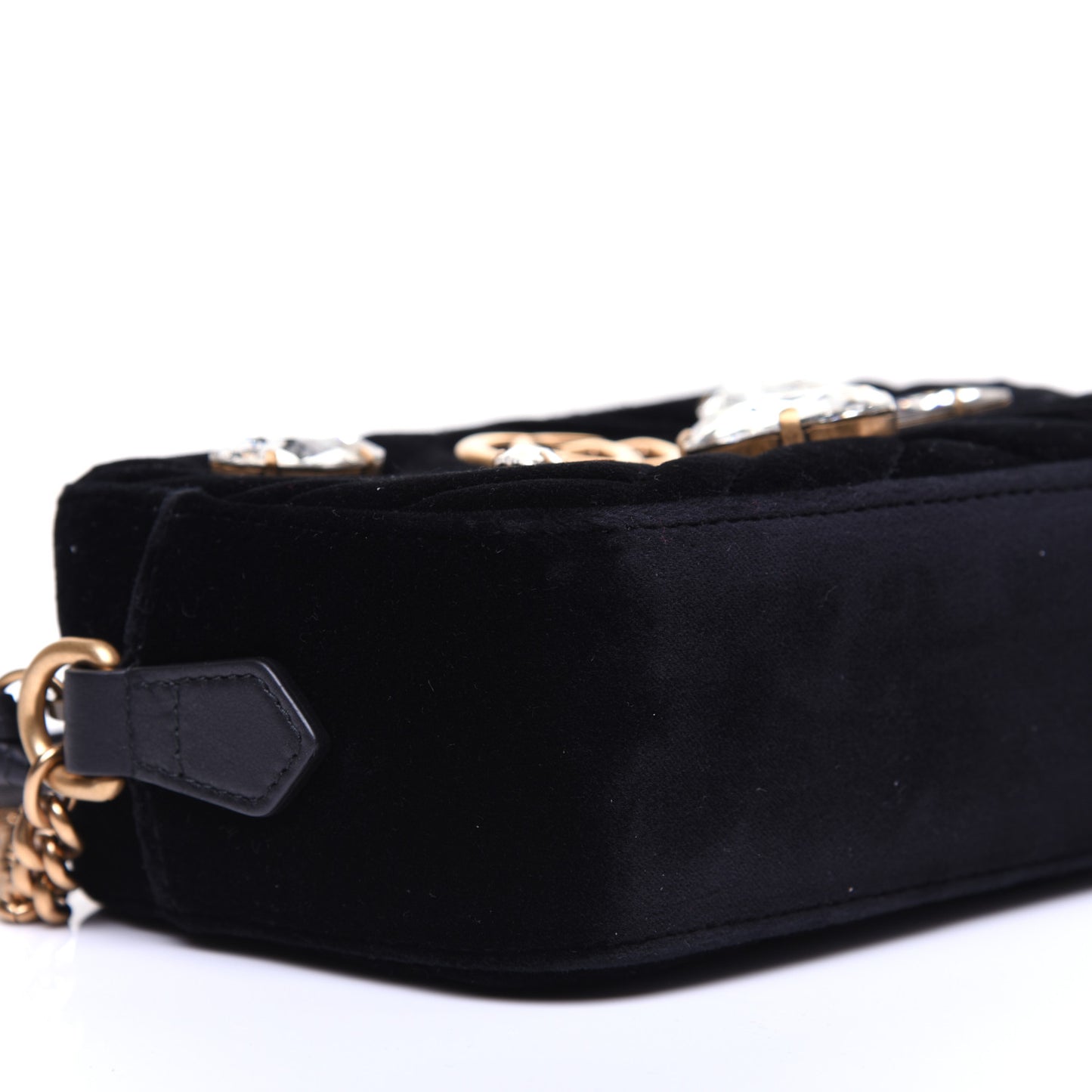 Iridescent Calfskin Back To School Mini Crossbody Flap Anthracite