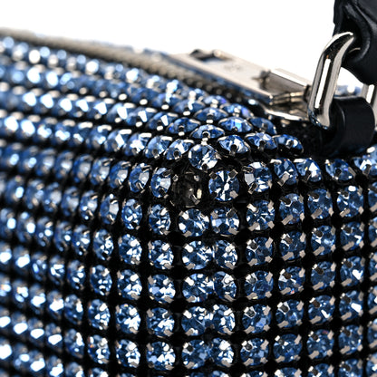 Alexander Wang Mesh Crystal Rhinestone Mini Heiress Pouch Navy 9 of 9