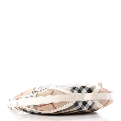 Burberry Supernova Check Large Larkin Hobo White 4 of 20
