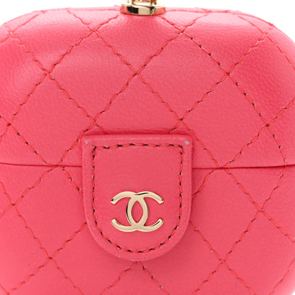 Chanel Lambskin Quilted Airpods Pro Case With Chain Pink 7 of 8