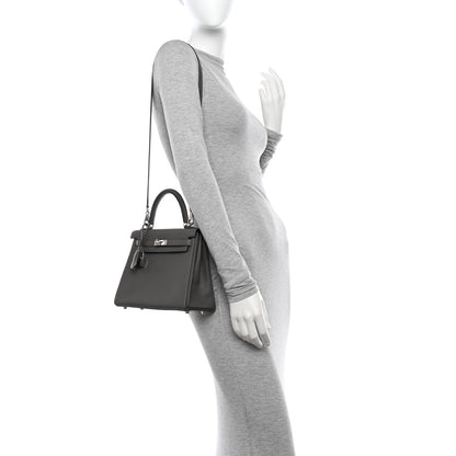 Hermes Togo Kelly Retourne 25 Etain 2 of 11