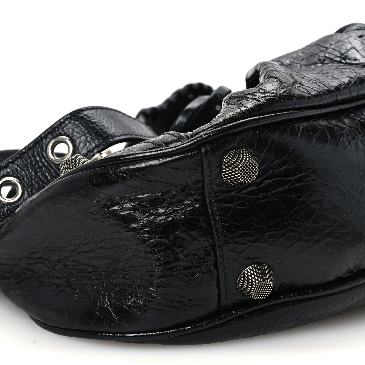 Agneau Arena Small Le Cagole Shoulder Bag Black