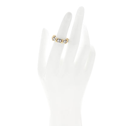 Tiffany Platinum 18K Yellow Gold Diamond Schlumberger Sixteen Stone Ring 52 6 2 of 6